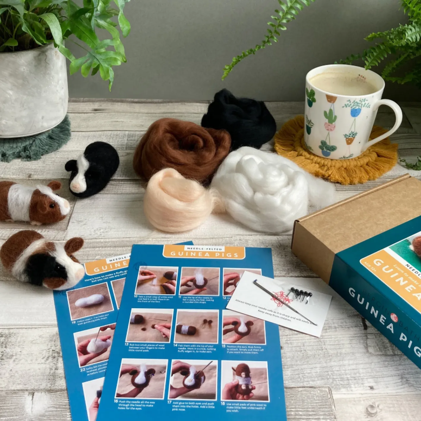 Bergin & Bath Guinea Pigs Needle Felting Kit