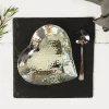 Selbrae Hand Hammered Heart Dish and Spoon Set