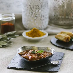 Selbrae Hand Hammered Heart Dish and Spoon Set