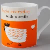 Repeat Repeat Happiness Chicken Orange Mug