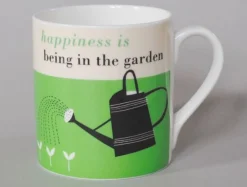 Repeat Repeat Happiness Gardening Green Mug