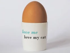 Repeat Repeat Happiness Sitting Cat Egg Cup