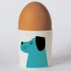 Repeat Repeat Happiness Turquoise Dog Egg Cup