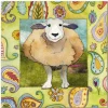 Emma Ball Happy Sheep  Greetings Card