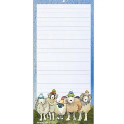 Emma Ball Happy Sheep in Hats Lined Magnetic Pad