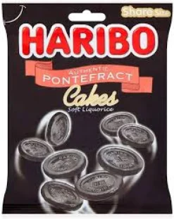 Tea & Biscuits Haribo Pontifract Cakes Bag 160g