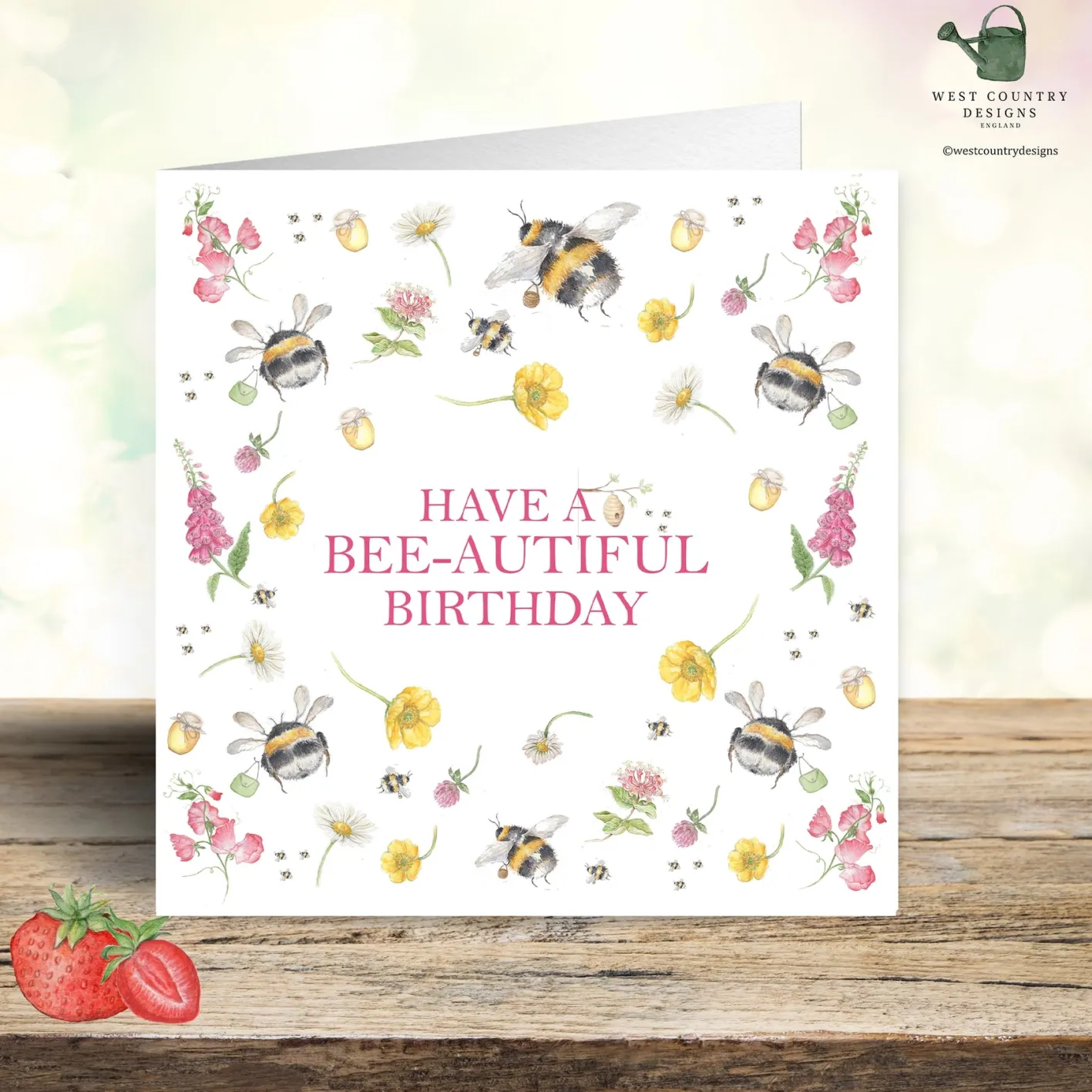 West Country Designs 'Have A Bee-autiful Birthday' Card