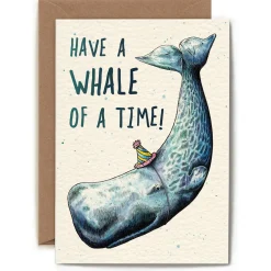 Bewilderbeest Have a Whale of a Time Greetings Card