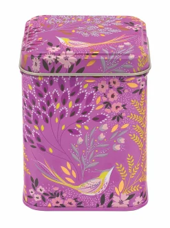 Sara Miller London Haveli Garden Mauve Songbird Mini Tea Tin