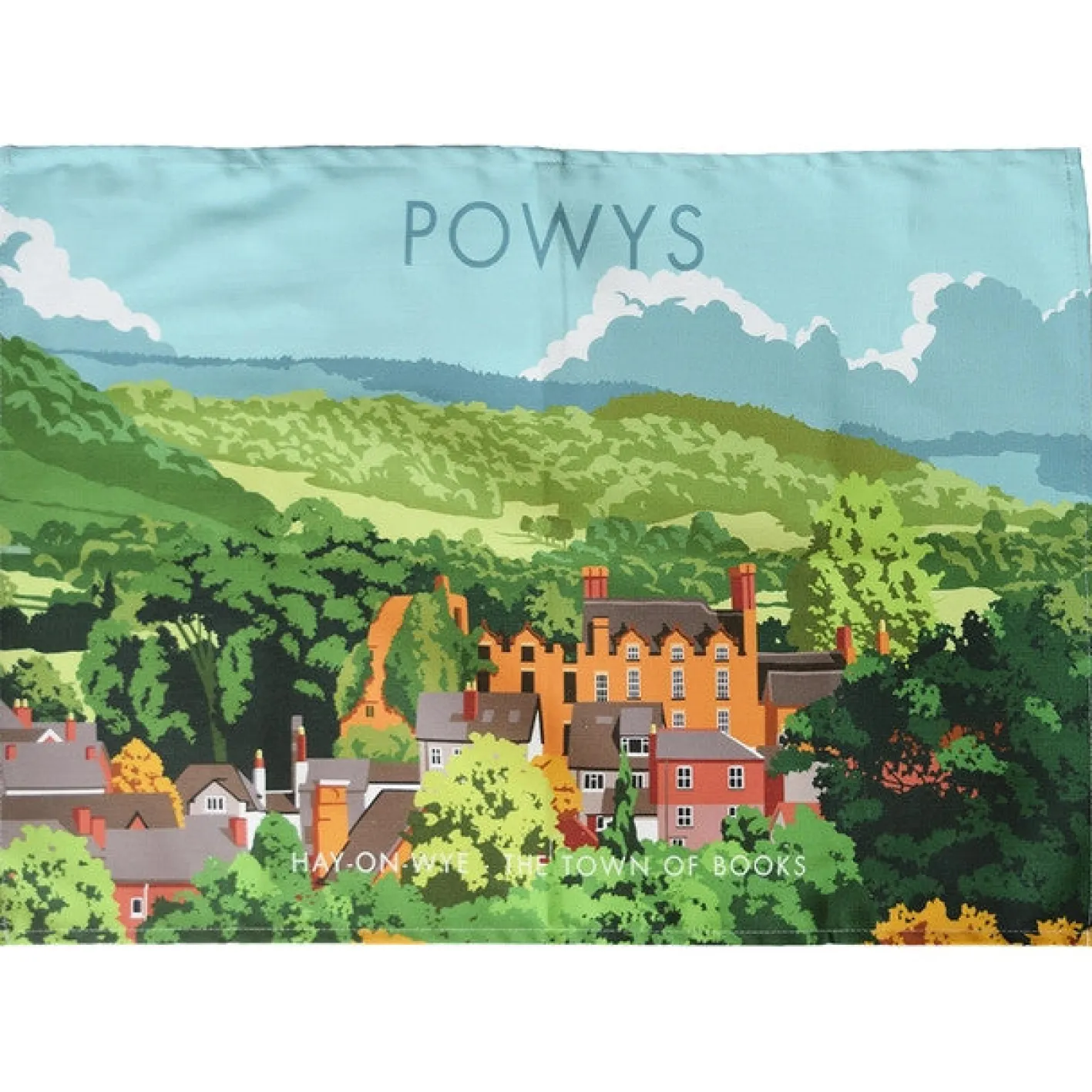 Town Towels Hay-on-Wye - Powys Tea Towel