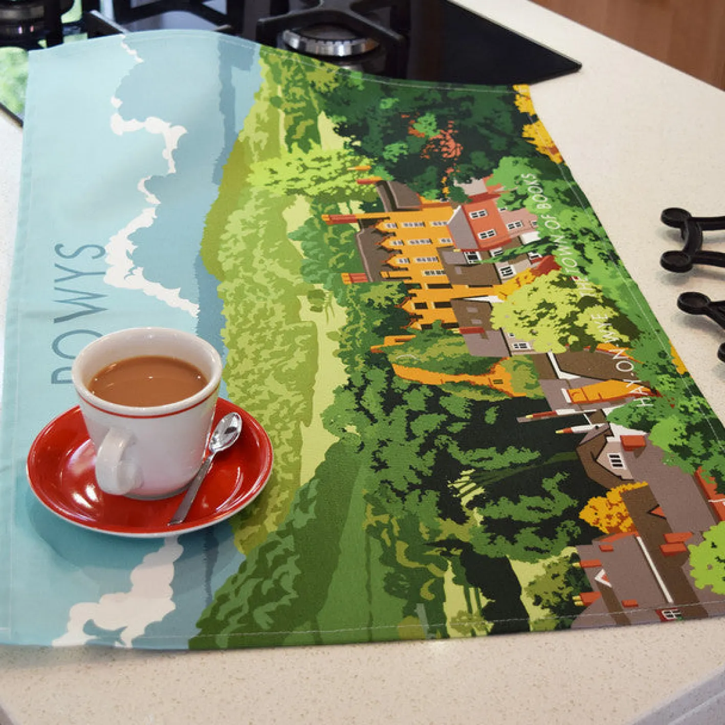 Town Towels Hay-on-Wye - Powys Tea Towel