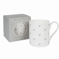 Sophie Allport Hearts 'Grey' Mug