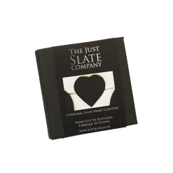 Selbrae Heart Slate Coasters- Set of 4