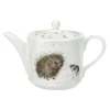 Wrendale Designs Hedgehog & Mice Fine Bone China Teapot
