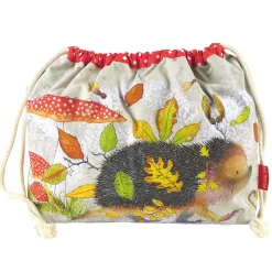 Emma Ball Hedgehog Drawstring Cotton Bag