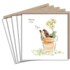 Paper Shed Design Hedgehog in a Flower Pot "Thank You" Set of 5 Notecards