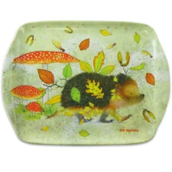 Emma Ball Hedgehog Melamine Medium Tray