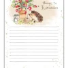 Paper Shed Design Hedgehog with a Strawberry Plant Pot To Do List Pad