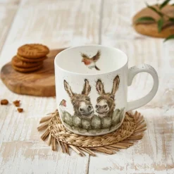 Wrendale Designs 'Hee Haw' Donkey Small Bone China Mug (11oz)