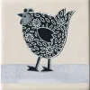 Moorland Pottery Hen Flowery Coaster by