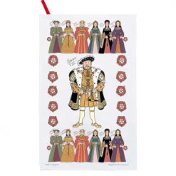Alison Gardiner Henry VIII & His Wives Tea Towel