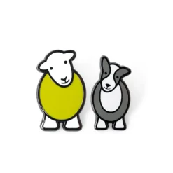 The Herdy Company Herdy and Sheppy Pin Badge Set