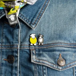 The Herdy Company Herdy and Sheppy Pin Badge Set