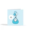 The Herdy Company Herdy Hello Baby Card - Blue