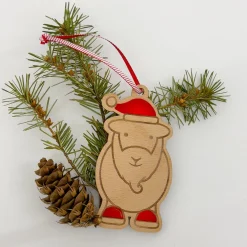 The Herdy Company Herdy Santa Wooden Christmas Decoration