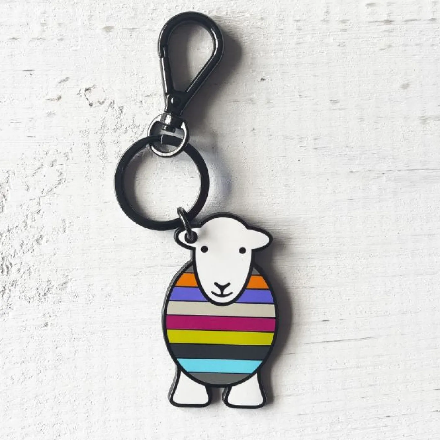 The Herdy Company Herdy Yan Enamel Stripe Key Chain