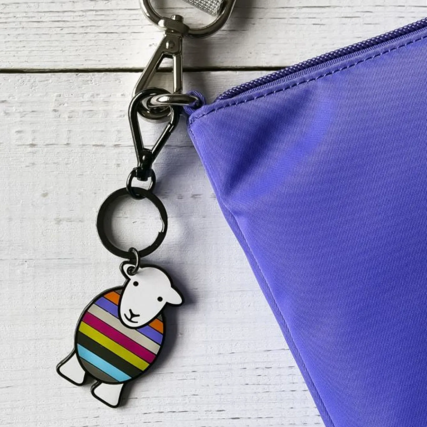 The Herdy Company Herdy Yan Enamel Stripe Key Chain