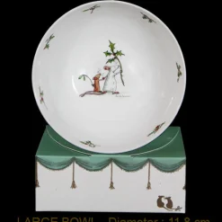 Two Bad Mice Here He Comes Christmas Large Bone China Bowl