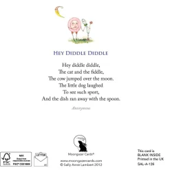 Moongazer Cards Hey Diddle Diddle Greeting Card