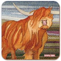 Emma Ball Highland Coo Coaster