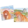 Emma Ball Highland Coos pack of 10 Mini Notecards