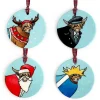 Yeti Highland Cow Ceramic Tree Decorations