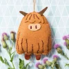 Corinne Lapierre Highland Cow Felt Craft Mini Kit