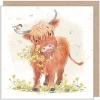 Paper Shed Design Highland Cow Greetings Card