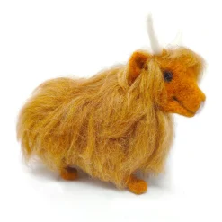 The Crafty Kit Co. Highland Cow Needle Felting Craft Kit