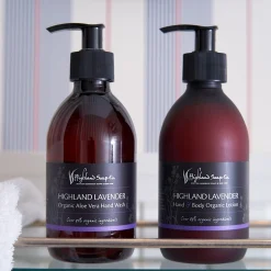 The Highland Soap Company Highland Lavender Hand & Body Organic Lotion 300ml