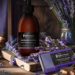 The Highland Soap Company Highland Lavender Hand & Body Organic Lotion 300ml