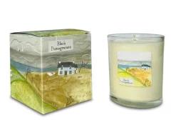 Heaven Scent Hill Cottage- Black Pomegranate Glass Candle