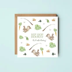 West Country Designs 'Hip Hop Hooray' Rabbits Easter Card