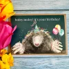 Jen Winnett Holey Moley Mole Birthday Eco-card
