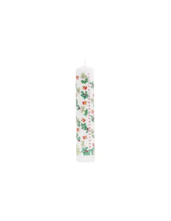Alison Gardiner Holly & Ivy Pillar Advent Candle