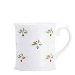 Jane Abbott Designs Holly and Berry Bone China Mug