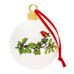 Alison Gardiner Holly and Ivy Bauble Boxed