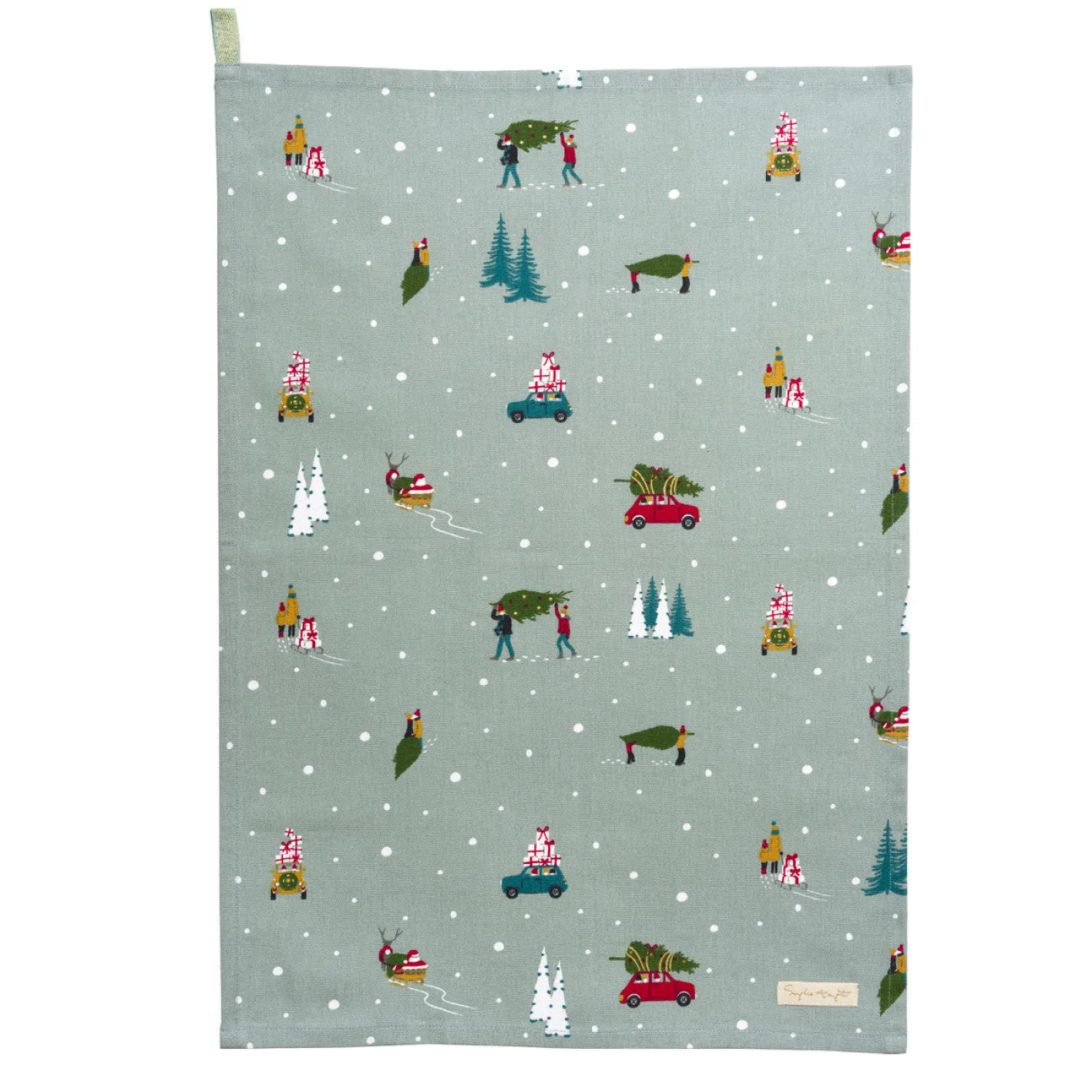 Sophie Allport Home for Christmas Set of 2 Tea Towels