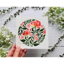 Becky Amelia Honeysuckle Greeting Card