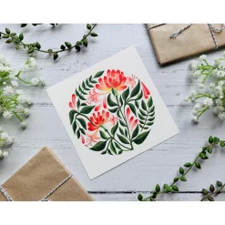 Becky Amelia Honeysuckle Greeting Card